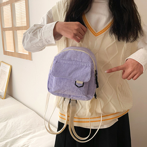 Corduroy Mini Backpack