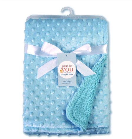 Dotted Fleece Baby Blanket