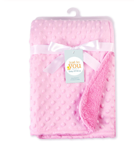 Dotted Fleece Baby Blanket