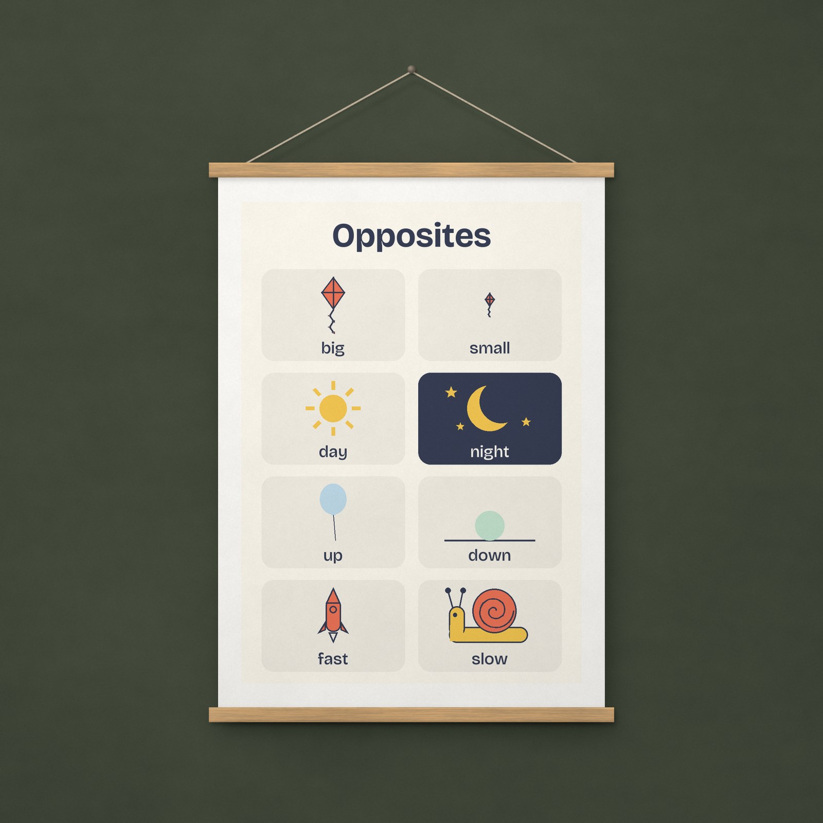 Opposites Print – A4