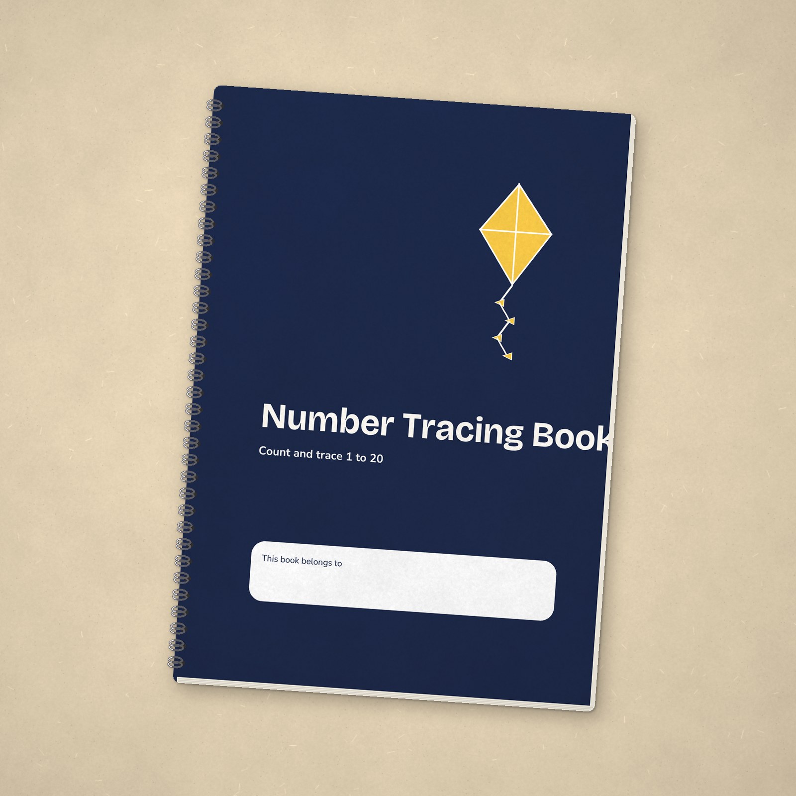 Number Tracing Book – Navy