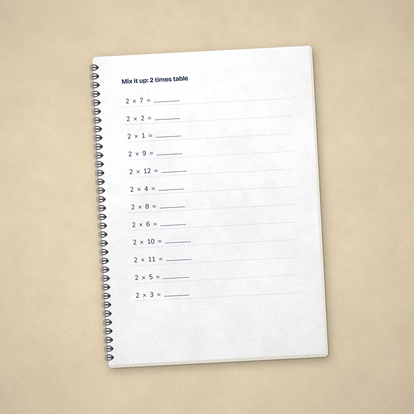 Times Tables Book