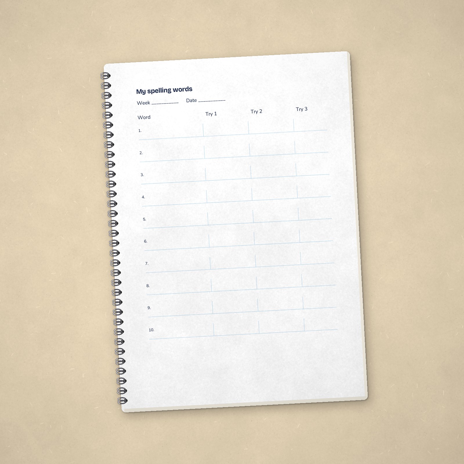 Spelling Practice Book