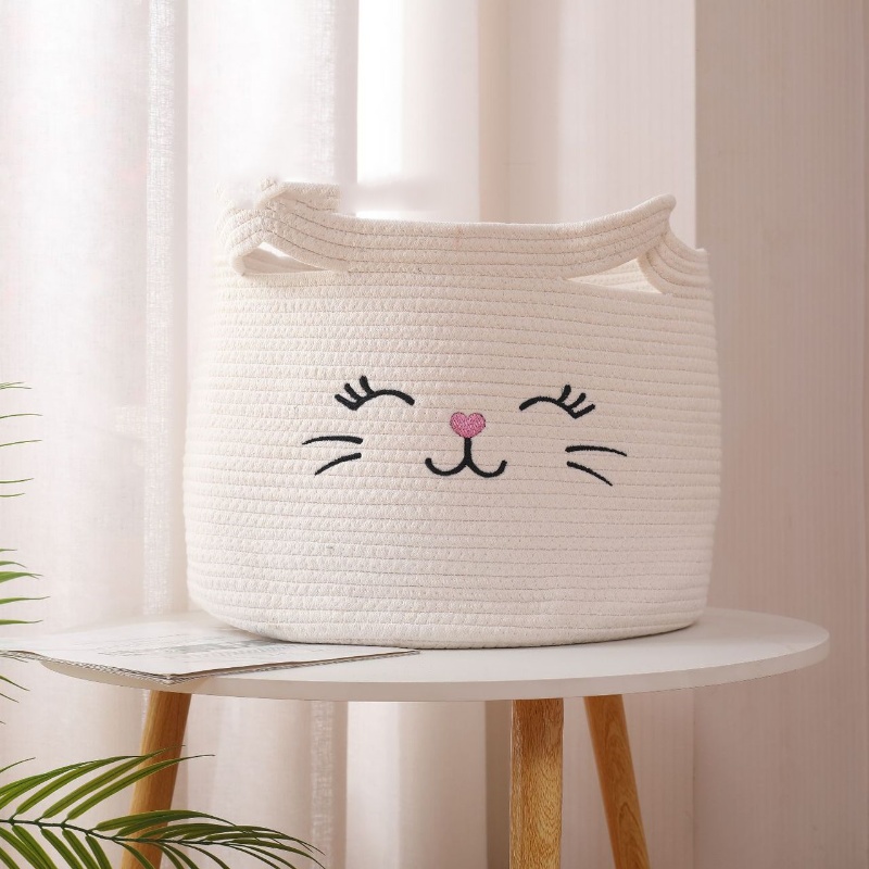 Woven Cotton Storage Basket